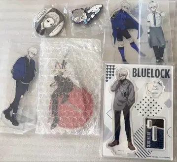 블루 록 아크릴 스탠드 캔뱃지 러버 참 나기