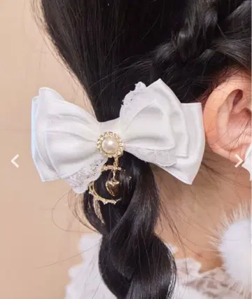 문 참 레이어드 리본 클립 세트