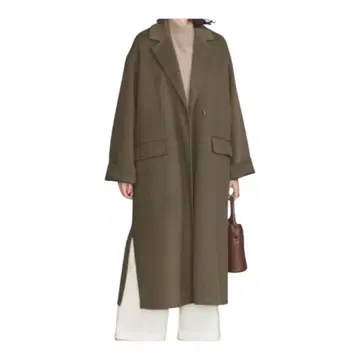 새상품급 [ BEAUTY&YOUTH ] 비버 리버 테일러드 코트 올리브