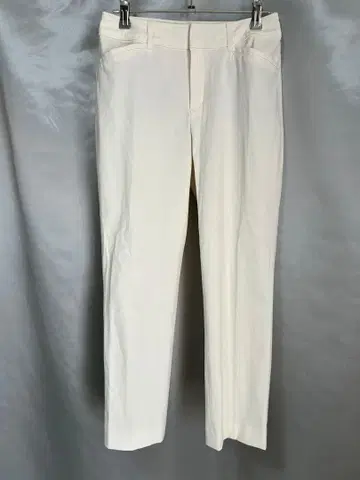 [ 에니이스이시스 ] 스트레이트 슬랙스 팬츠 화이트 슬림 레그 S 사이즈