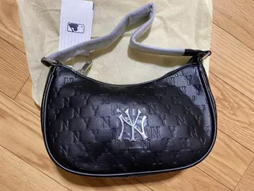 NY 로고 엠보싱 가공 숄더백