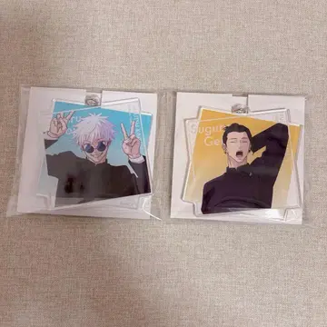 애니메이션 주술회전전 아크릴 키링 고죠 사토루 게토 스구루 회옥 옥절