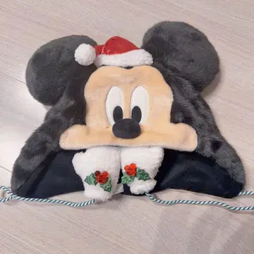 미사용 새상품 미키 팬캡 크리스마스