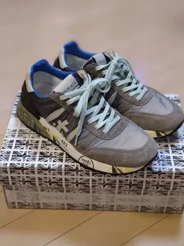 남성용 PREMIATA 프리미어타 스니커즈 41