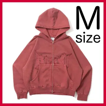 새상품 미개봉 M BLESS U Pigment Zip Hoodie 레드