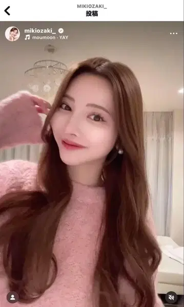 [ 바첼러렛 오자키 미키도 애용 ] CINOH 핑크 니트