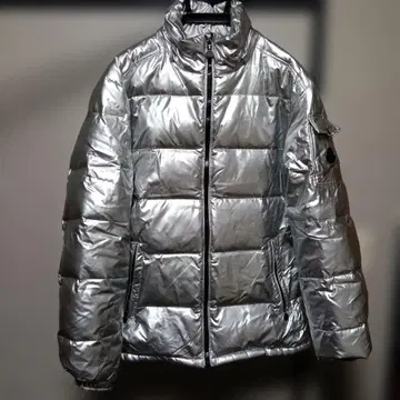 실버 다운 자켓 광택