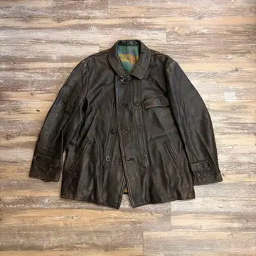 콜비제 자켓 천연 가죽 프렌치 빈티지 가죽 유로 블랙