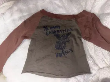 엑스걸 xgirl 긴팔 티셔츠 y2k 오픈 숄더