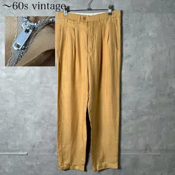 60s vintage 2턱 카스리 슬랙스 실루엣 PM89