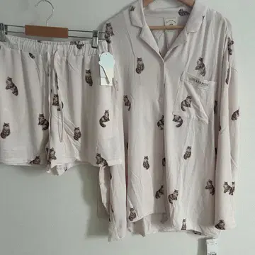 젤라또피케 룸웨어 고양이 cat 사이베리안 숏팬츠 셔츠
