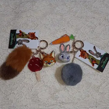 주토피아2 니트 와일드 & 주디 홉스 입체 참 [ 새상품 ]