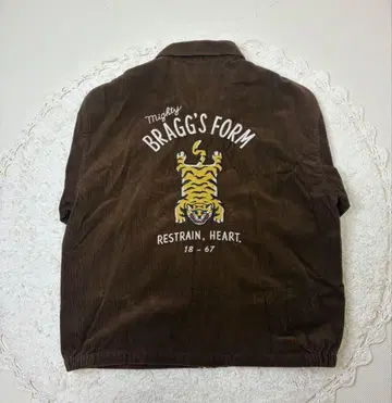 Power to the People 코듀로이 자켓 아메카지 자수