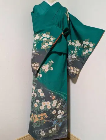 라 밑창의 단 접음이 멋진 이부식 기모노