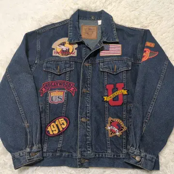 레어 유니버셜 스튜디오 할리우드 데님 자켓 빈티지 L