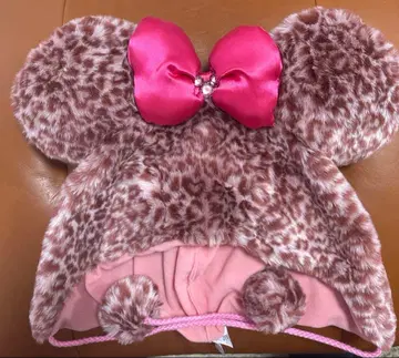 디즈니 미니 마우스 레오파드 무늬 팬 캡