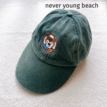 never young beach 네바얀 캡 강아지 자수