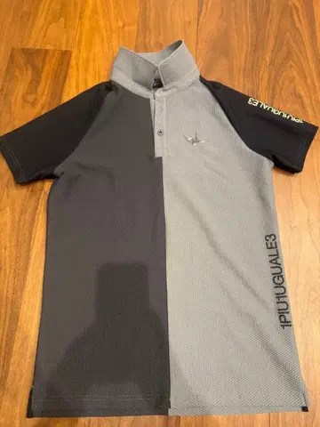 1PIU1UGUALE3 피케 셔츠 III 그레이/블랙