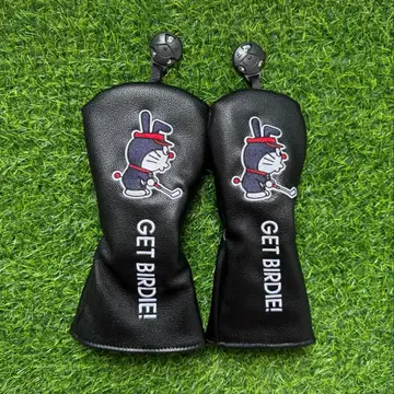 새상품 2세트 도라에몽 골프클럽 헤드커버 FW+UT 블랙