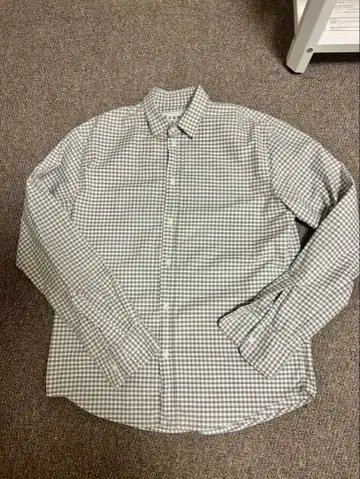 프랭크 & 아일린 체크 무늬 긴팔 셔츠 S