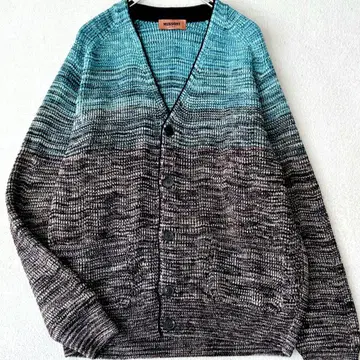 현행 미쏘니 MISSONI 그라데이션 가디건 라이트 블루 50