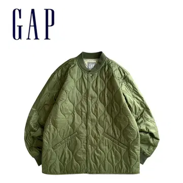 [ 새상품급 ] GAP 갭 00s 퀼팅 자켓 블루종 카키