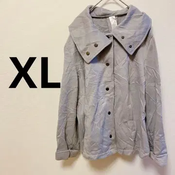 속기모 빅 칼라 자켓 [ XL ] 그레이 오버 사이즈