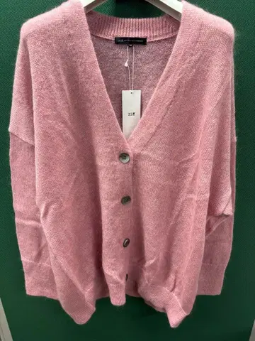 23구 V넥 가디건 48 핑크