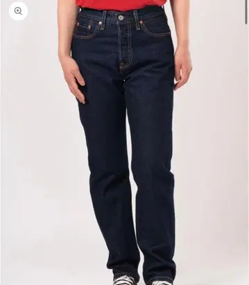 Levi's 다크 블루 스트레이트 데님