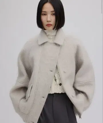 UND MOHAIR SHAGGY FLIGHT JACKET