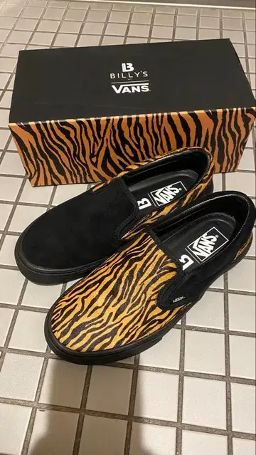 VANS x BILLYS 호랑이 무늬 슬립온