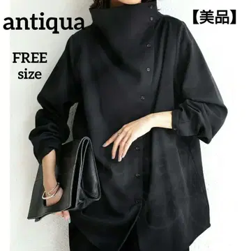 antiqua 안티카 보틀넥 디자인 모드 블랙