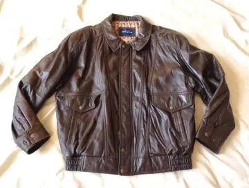 라무 가죽 자켓 블루종 80's Rotany Group L