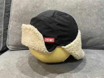 CHUMS 플라이트 캡 블랙/크림