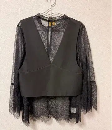 ROSE BUD 블랙 레이스 셋업