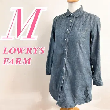 LOWRYS FARM 로리즈팜 블루 데님풍 셔츠 캐주얼