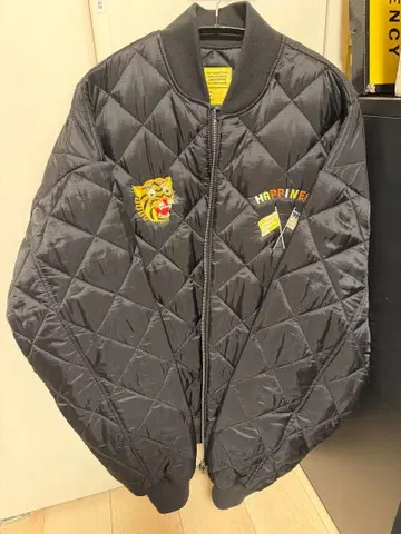 퀼팅 자켓 블랙 호랑이 자수