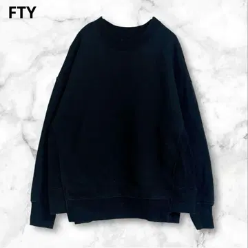 블랙 맨투맨 긴팔 트레이닝복 속기모 M 코튼 100% 심플