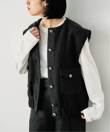 HARDY NOIR 트위드 베스트