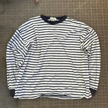 00s Eddie Bauer 보더 롱t 티셔츠 네이비