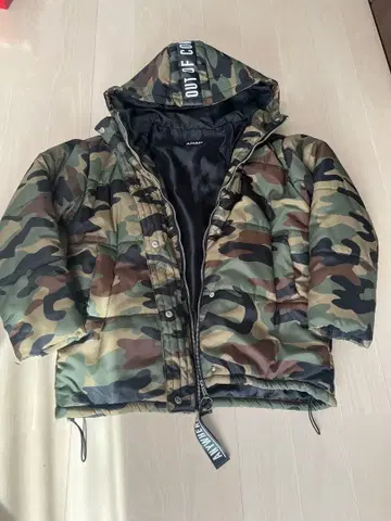 ANAP 카모플라쥬 후드 부착 패딩 자켓