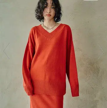 LEPSIM 7 게이지 V넥 풀오버