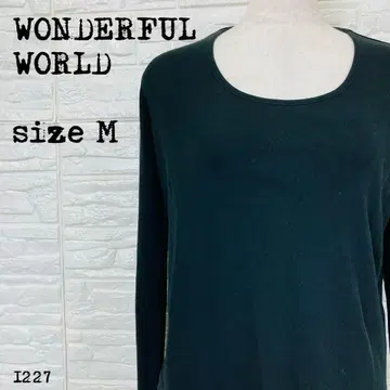 WONDERFUL WORLD 원더풀월드 티셔츠 블랙 M 1227