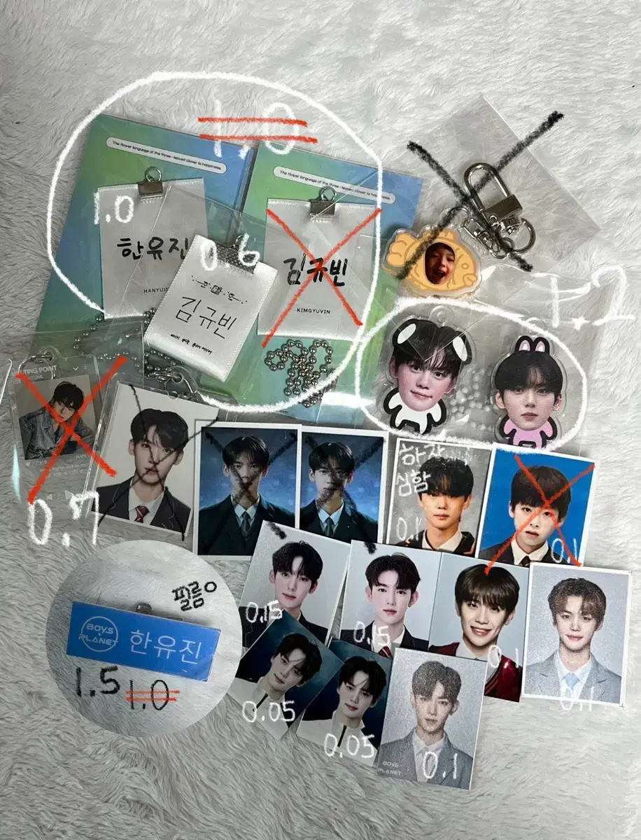 ZB1 Photo Label Keyring Bungeoppang ID Photo Name Tag Zhang Hao Ricky Kim Gyuvin Han Yujin