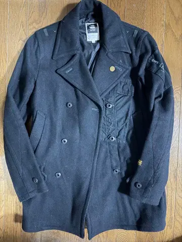 G-STAR RAW 블랙 피 코트