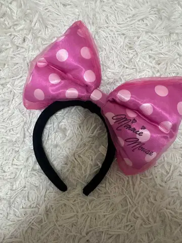 미니 마우스 도트 리본 머리띠