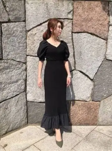 MERCURYDUO 롱 니트 원피스