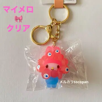 산리오 키리미야쿠미야쿠 입체 마스코트 클리어 마이멜로디