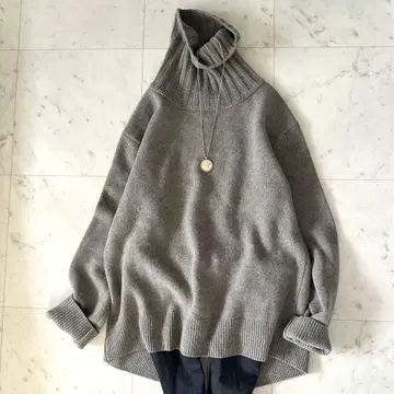 새상품급 두지엠 클라세 JADE 터틀넥 풀오버 캐시미어 울