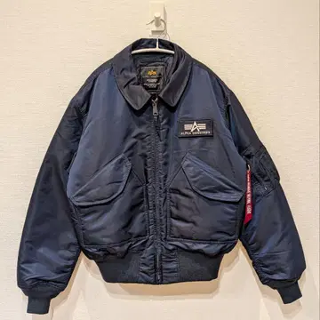 새상품급 알파 CWU-45/P 사이즈 L 네이비 플라이트 자켓